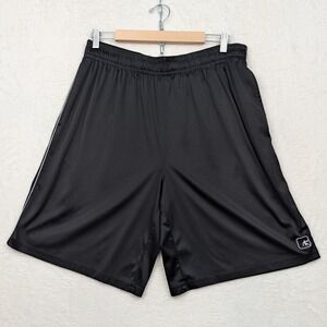 VTG AND1 Shorts Men's XL Black Basketball Mesh Athletic Gym Pockets Baggy Y2K